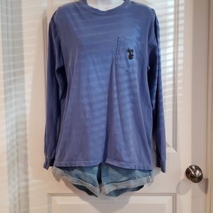 Paisley blue long sleeve Koala shirt